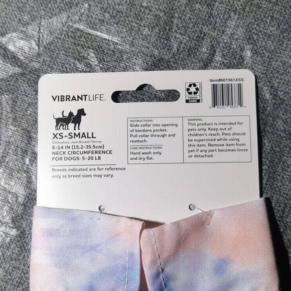 Easter Dog Bandana XS extra small / small pink, purple bunny free add on new nwt - Picture 3 of 5